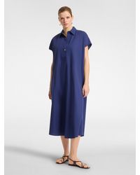Elena Miro - Abito midi in popeline - Lyst