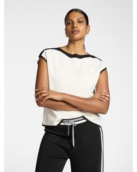 Elena Miro - Maglia maniche corte con scollo barchetta - Lyst