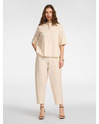 Elena Miro - Pantaloni balloon in cotone stretch - Lyst