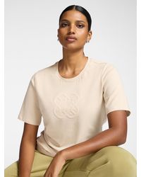 Elena Miro - T-shirt in cotone con ricamo Monogram - Lyst