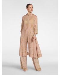 Elena Miro - Camicia lunga in organza stampata - Lyst