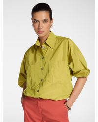 Elena Miro - Camicia in taffetà con tasche - Lyst