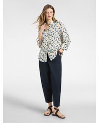 Elena Miro - Pantaloni balloon in cotone stretch - Lyst