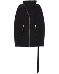 Rick Owens - Giacca "Mountain" Con Zip Asimmetrica - Lyst