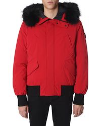 Rudsak - "dawn" Down Jacket With Fured Edge Hood - Lyst