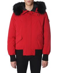 Rudsak - "dawn" Down Jacket With Fured Edge Hood - Lyst