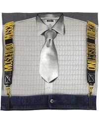 Moschino - Silk Scarf With Print - Lyst