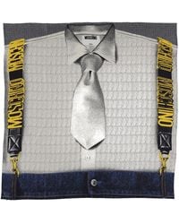 Moschino - Silk Scarf With Print - Lyst