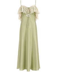 Chloé - Abito Lungo Con Spalline Sottili - Lyst