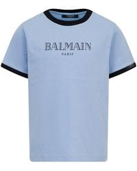 Balmain - T Shirt With Logo - Lyst