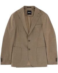 BOSS - Premium Leather Jacket - Lyst