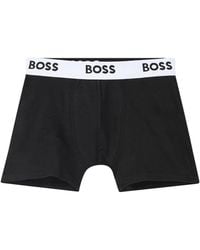 BOSS - Boxer Con Banda Logata - Lyst