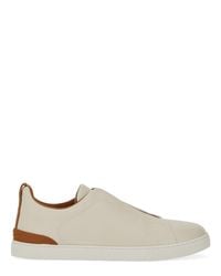 ZEGNA - Sneaker Low Top Triple Stitch - Lyst