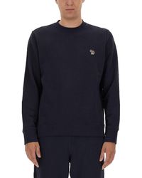 Paul Smith - Organic Cotton Sweatshirt With Zebra Motif - Lyst