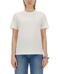 Rabanne - T-Shirt With Logo - Lyst