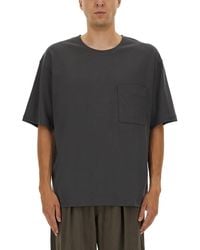Lemaire - Relaxed Fit Cotton-Silk Blend T-Shirt - Lyst