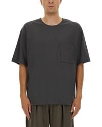 Lemaire - Relaxed Fit Cotton-Silk Blend T-Shirt - Lyst
