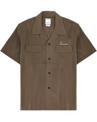 Visvim - Camicia A Manica Corta Con Logo - Lyst