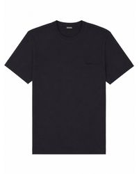 ZEGNA - Minimalist Crew Neck Logo Cotton T-Shirt - Lyst
