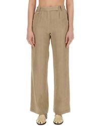 Alysi - Linen Pants - Lyst
