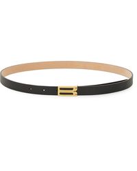 Victoria Beckham - Logo Buckle Belt - Lyst