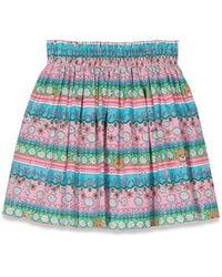 Moschino - Patterned Skirt - Lyst