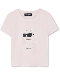KARL LAGERFELD - T-Shirt With Logo - Lyst
