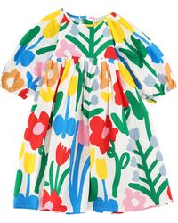 Stella McCartney - Vestito Midi Con Stampa Floreale - Lyst