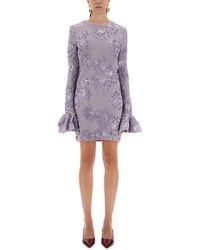 ROTATE BIRGER CHRISTENSEN - 3D Mesh Mini Dress - Lyst