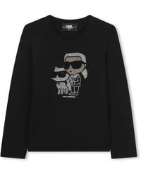 KARL LAGERFELD - T-Shirt With Logo - Lyst