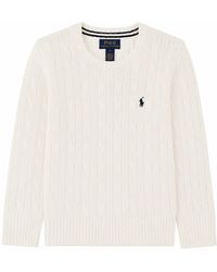 Polo Ralph Lauren - Maglione Da Bambino Con Trama Intrecciata - Lyst