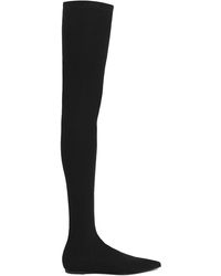 Dolce & Gabbana - Stretch Jersey Thigh-High Boots - Lyst