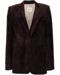 Alysi - Giacca Corduroy Monopetto - Lyst