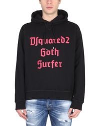 DSquared² - Logo Drawstring Hoodie - Lyst