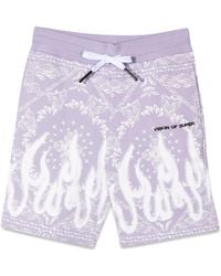 Vision Of Super - Lilac Shorts Kids With Bandana Print - Lyst