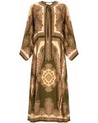Zimmermann - Abito Midi A Tunica "Mahon" - Lyst