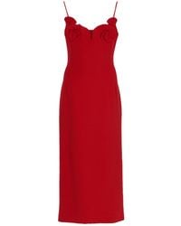 Magda Butrym - Abito Midi Con Applicazioni Floreali - Lyst