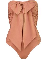 Zimmermann - One Piece Swimsuit With Bow "Coco" - Lyst