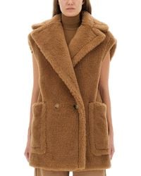 Max Mara - Alpaca, Wool, And Silk Teddy Vest - Lyst