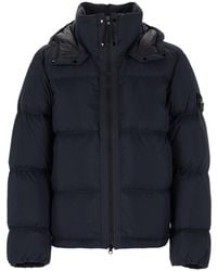 Stone Island - Piumino Antistrappo Con Cappuccio Removibile - Lyst