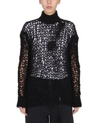 Ann Demeulemeester - High Neck Regular Fit T-Shirt - Lyst