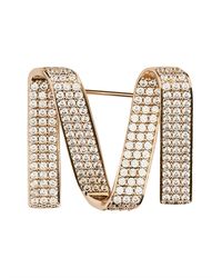 Max Mara - Brooch With Logo - Lyst