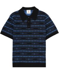 CASABLANCA - Polo Shirt Sound Wave Wool - Lyst