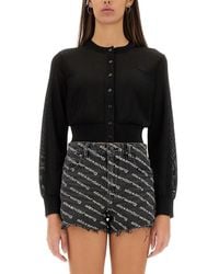 Alexander Wang - Cropped Cardigan - Lyst