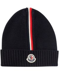 Moncler - Knitted Hat With Logo - Lyst