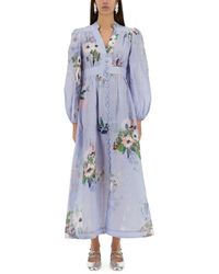 Zimmermann - Abito Midi "Everley" - Lyst