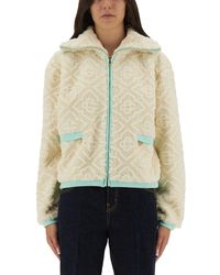 CASABLANCA - Monogrammed Fleece Jacket - Lyst
