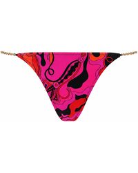 PUCCI - Slip Bikini Con Stampa - Lyst