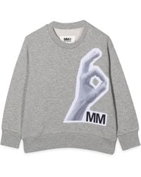 MM6 by Maison Margiela - Mm Ok Crewneck Sweatshirt - Lyst