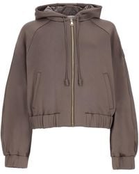 Moncler - Felpa Con Zip - Lyst